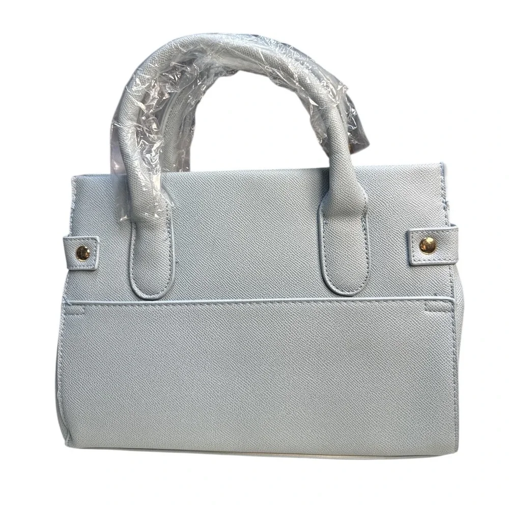 Bebe Evie Small‎ Satchel Handbag Light Blue Women's Purse NWT Stylish Bag